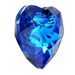 Serinity Pendants Heart Cut (6432) Crystal Bermuda Blue P - Bluestreak Crystals