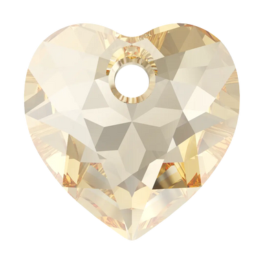 Serinity Pendants Heart Cut (6432) Crystal Golden Shadow - Bluestreak Crystals