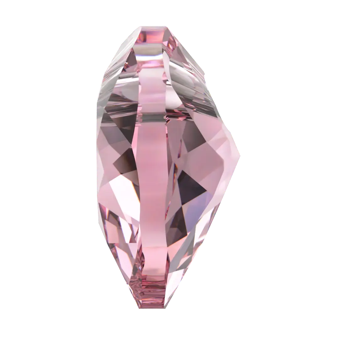 Serinity Pendants Heart Cut (6432) Light Rose - Bluestreak Crystals