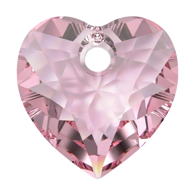 Serinity Pendants Heart Cut (6432) Light Rose - Bluestreak Crystals