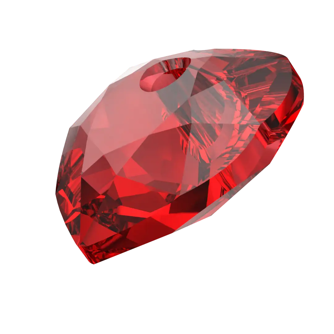 Serinity Pendants Heart Cut (6432) Light Siam - Bluestreak Crystals