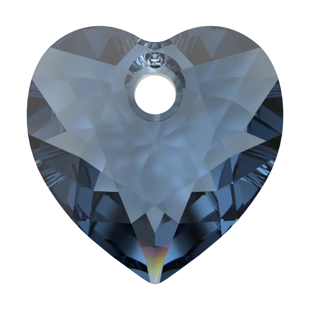Serinity Pendants Heart Cut (6432) Montana - Bluestreak Crystals