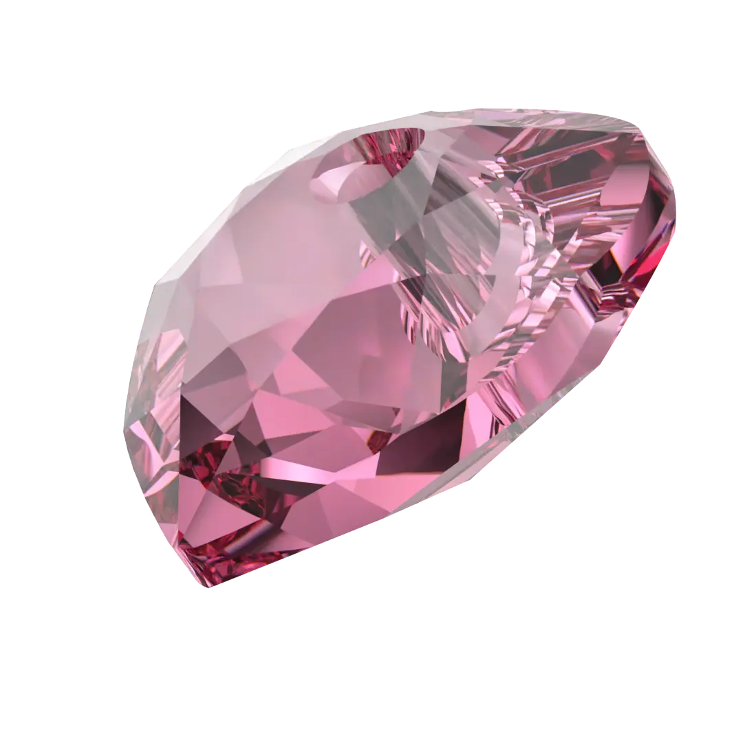 Serinity Pendants Heart Cut (6432) Rose - Bluestreak Crystals