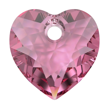 Serinity Pendants Heart Cut (6432) Rose - Bluestreak Crystals