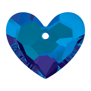 Serinity Pendants Honeycomb Heart (6264) Crystal Bermuda Blue P - Bluestreak Crystals