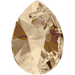 Serinity Pendants Mini Pear (6128) Crystal Golden Shadow - Bluestreak Crystals