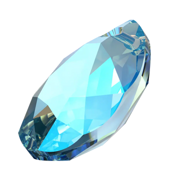 Serinity Pendants Pear Cut (6433) Aquamarine Shimmer - Bluestreak Crystals