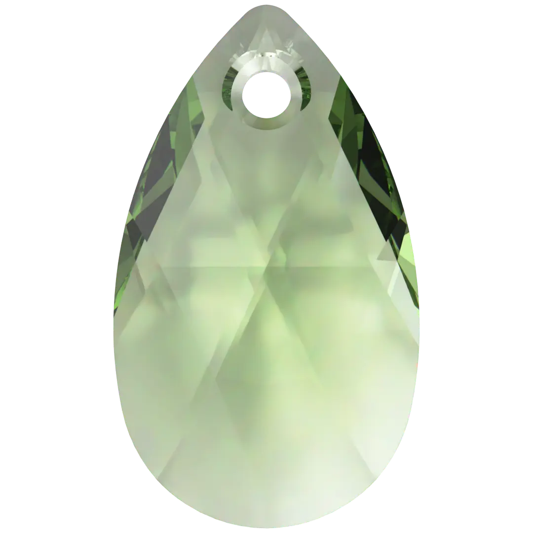 Serinity Pendants Peardrop (6106) Dark Peridot - Bluestreak Crystals