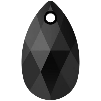 Serinity Pendants Peardrop (6106) Jet - Bluestreak Crystals