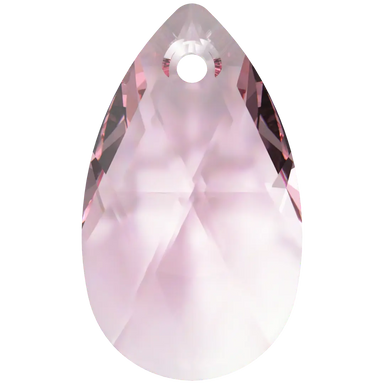 Serinity Pendants Peardrop (6106) Light Rose - Bluestreak Crystals