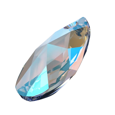 Serinity Pendants Peardrop (6106) Light Sapphire Shimmer - Bluestreak Crystals