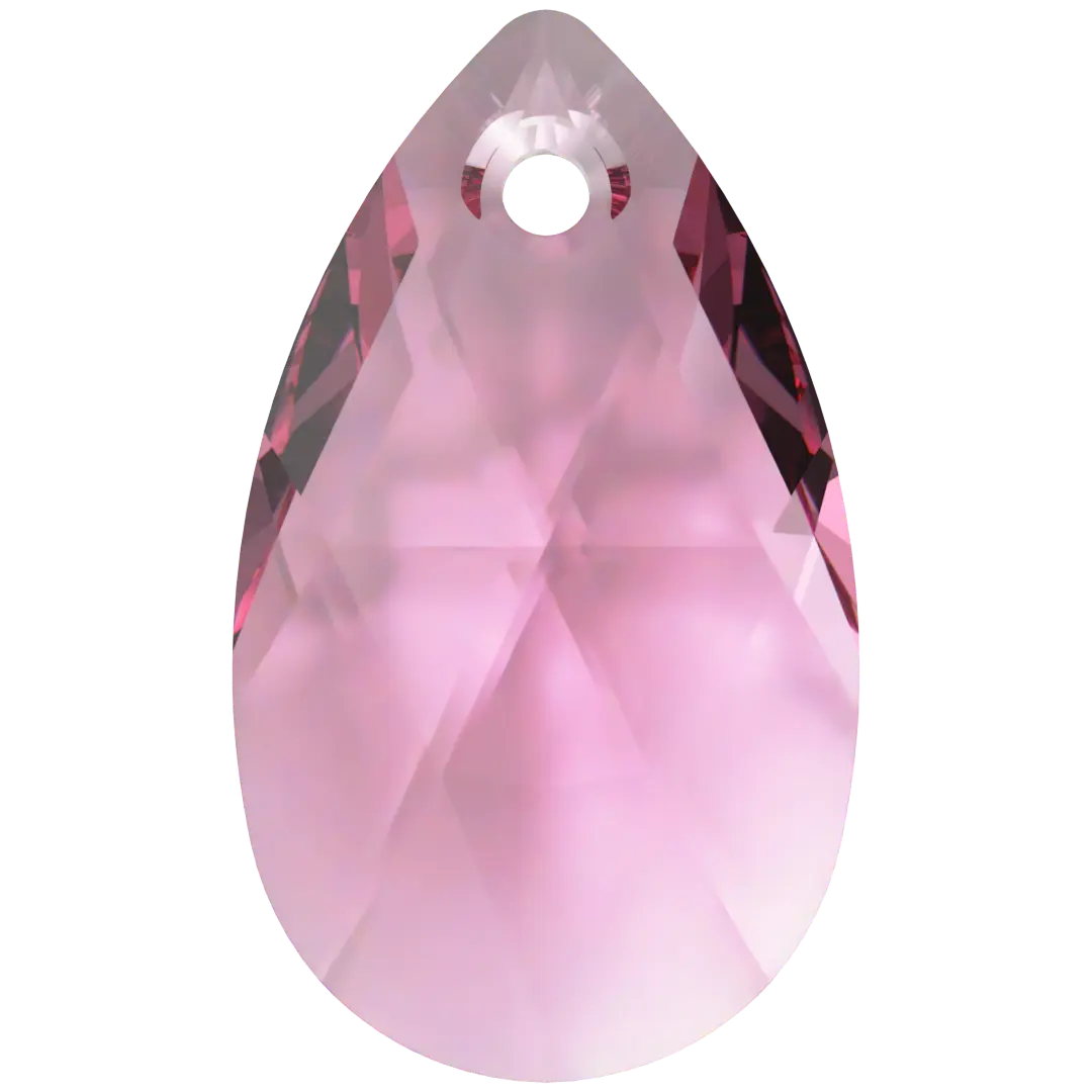 Serinity Pendants Peardrop (6106) Rose - Bluestreak Crystals