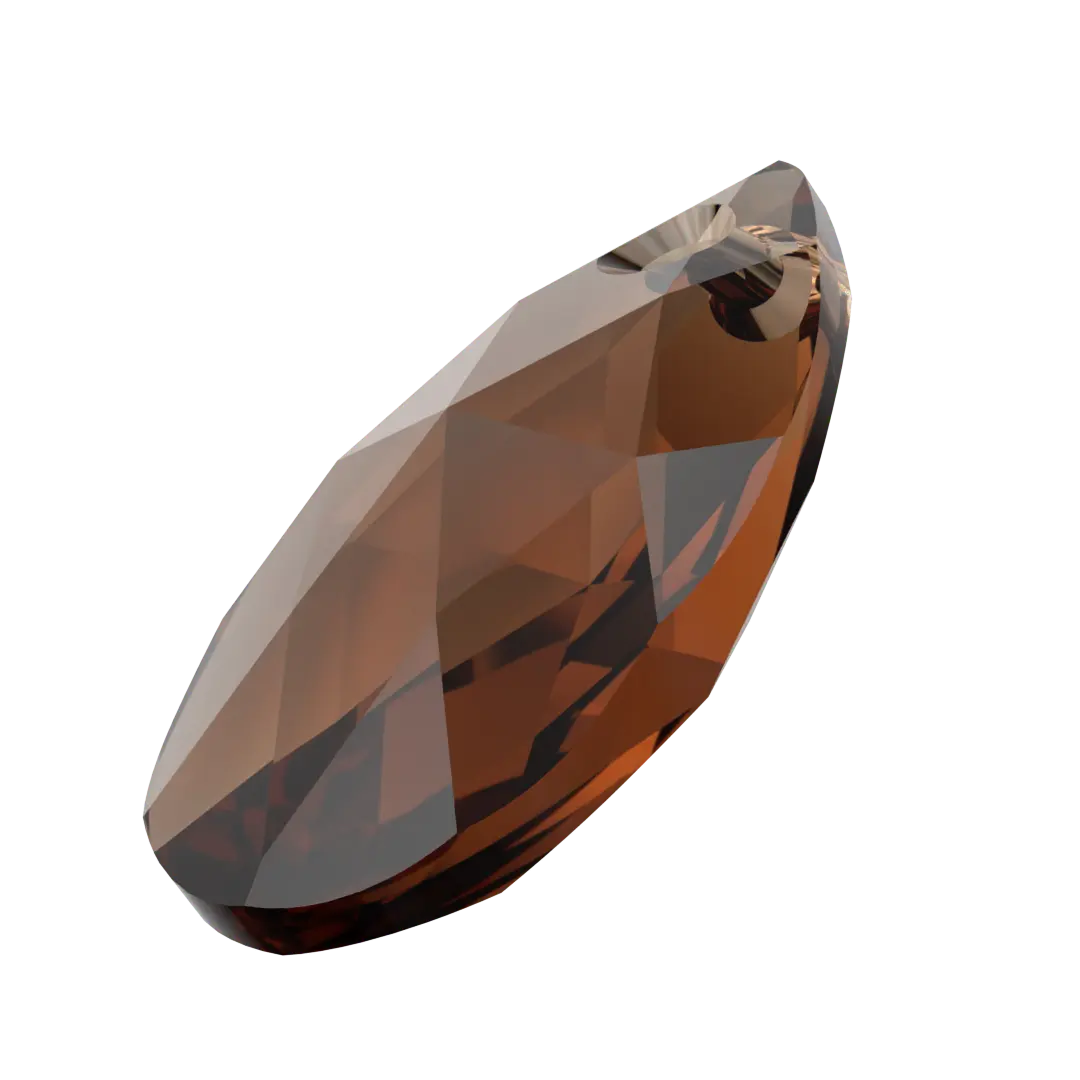 Serinity Pendants Peardrop (6106) Smoked Topaz - Bluestreak Crystals
