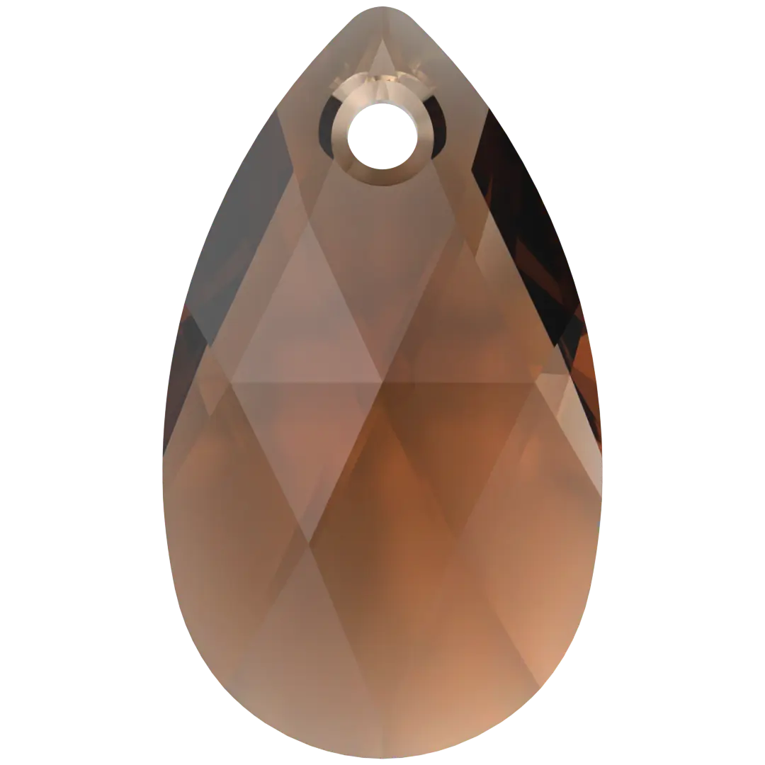 Serinity Pendants Peardrop (6106) Smoked Topaz - Bluestreak Crystals