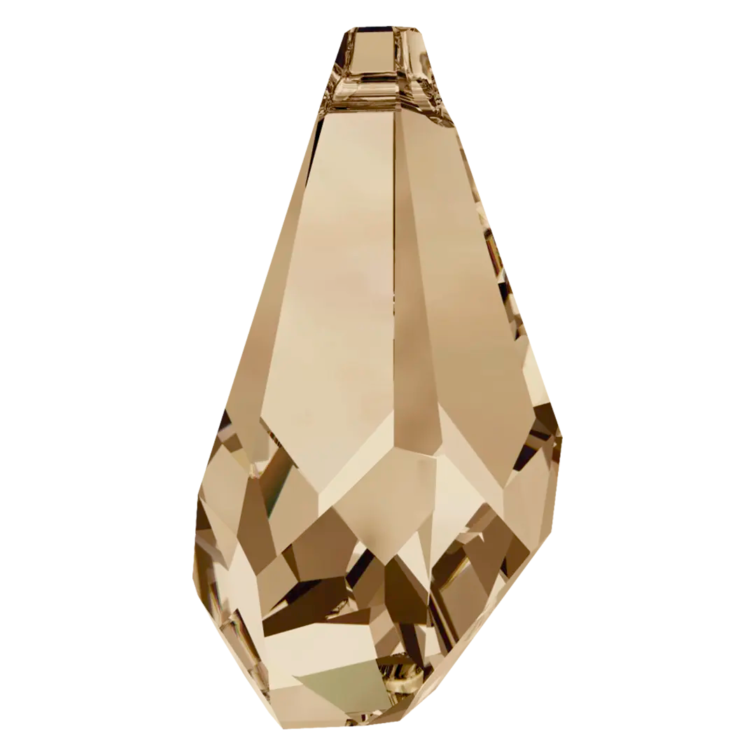 Serinity Pendants Polygon Drop (6015) Crystal Golden Shadow - Bluestreak Crystals