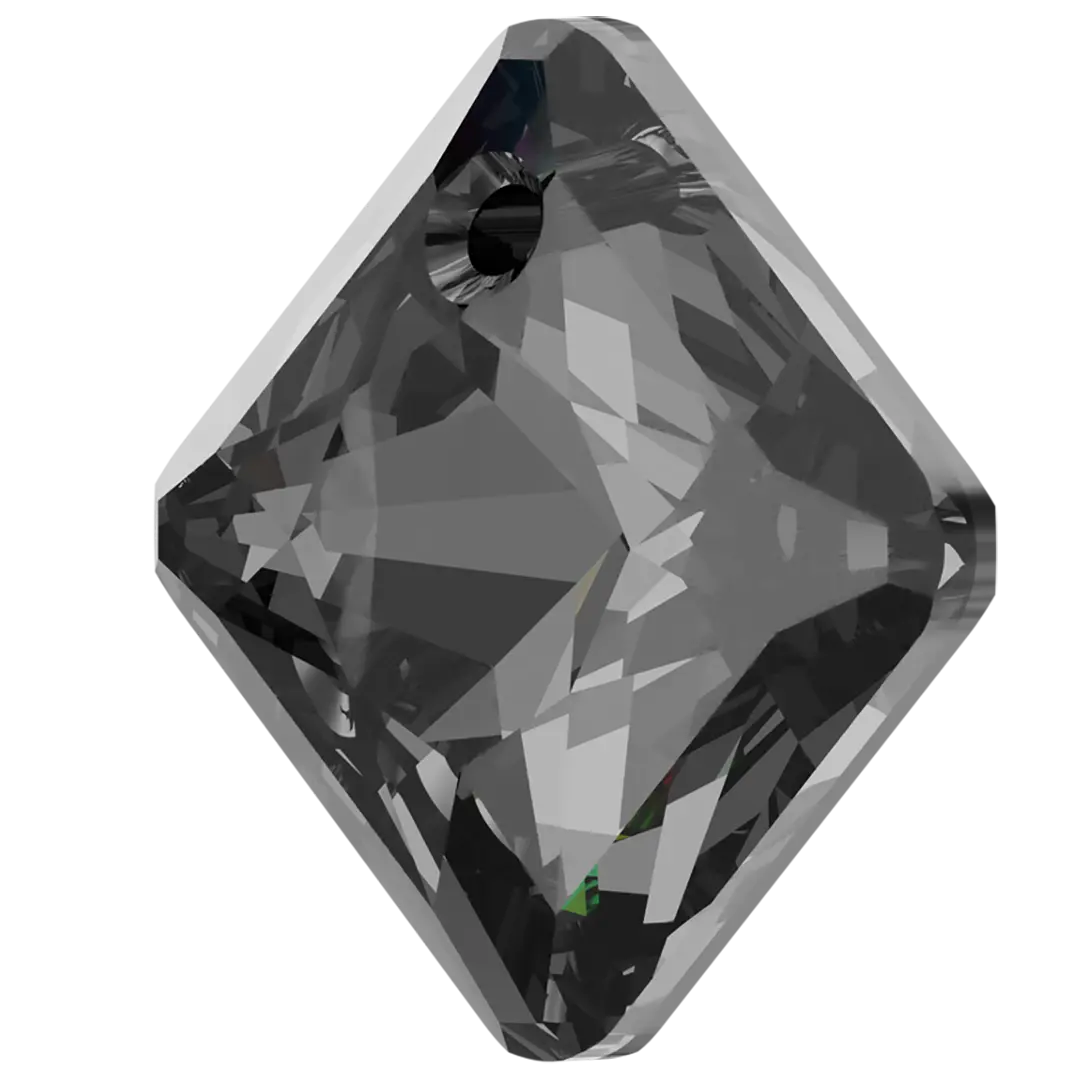 Serinity Pendants Princess Cut (6431) Crystal Silver Night - Bluestreak Crystals