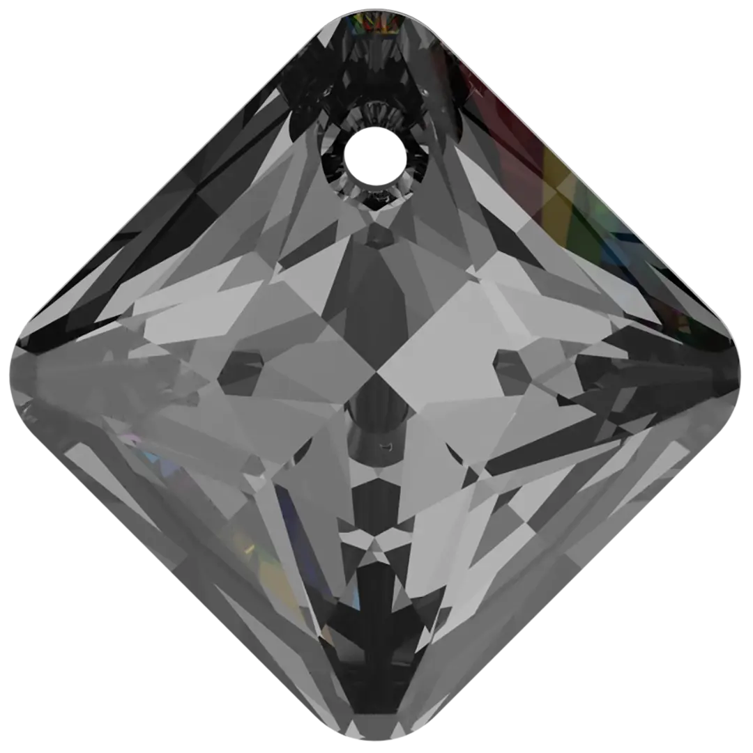 Serinity Pendants Princess Cut (6431) Crystal Silver Night - Bluestreak Crystals