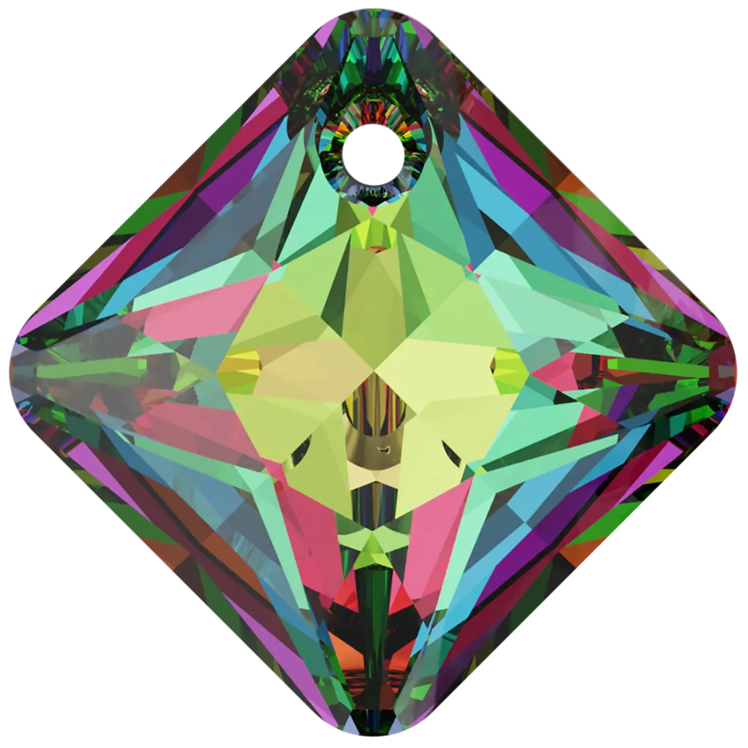 Serinity Pendants Princess Cut (6431) Crystal Vitrail Medium P - Bluestreak Crystals