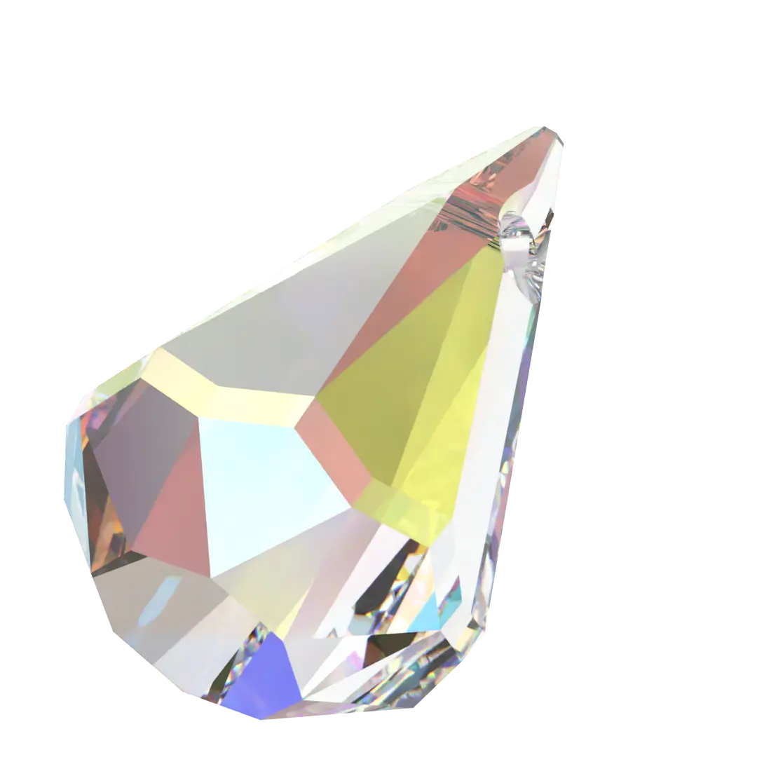 Serinity Pendants Raindrop (6022) Crystal AB - Bluestreak Crystals