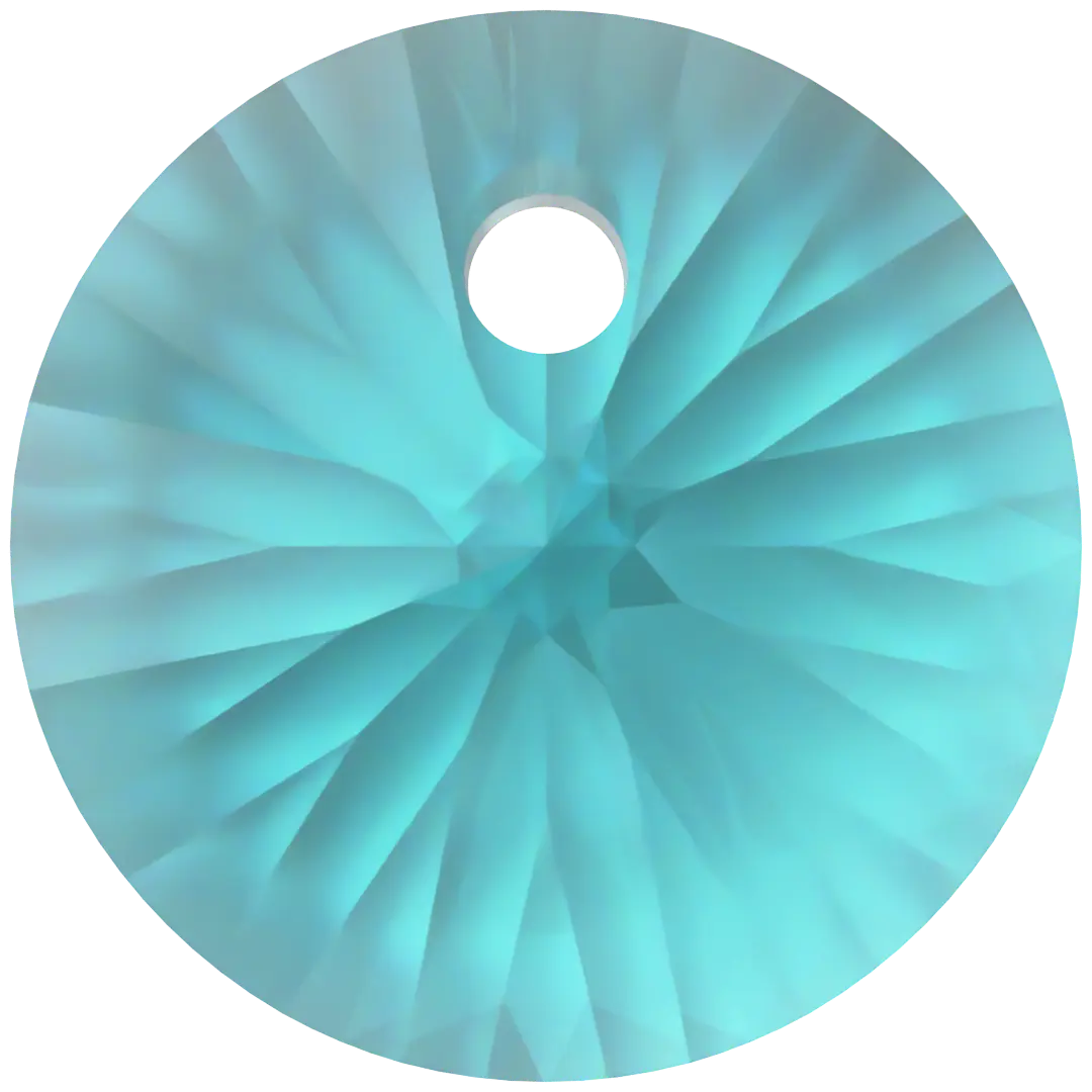 Serinity Pendants Round Cut (6428) Blue Zircon - Bluestreak Crystals