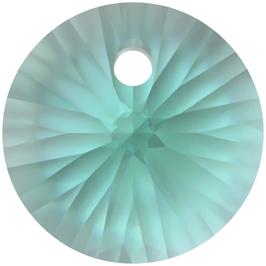 Serinity Pendants Round Cut (6428) Caribbean Green - Bluestreak Crystals