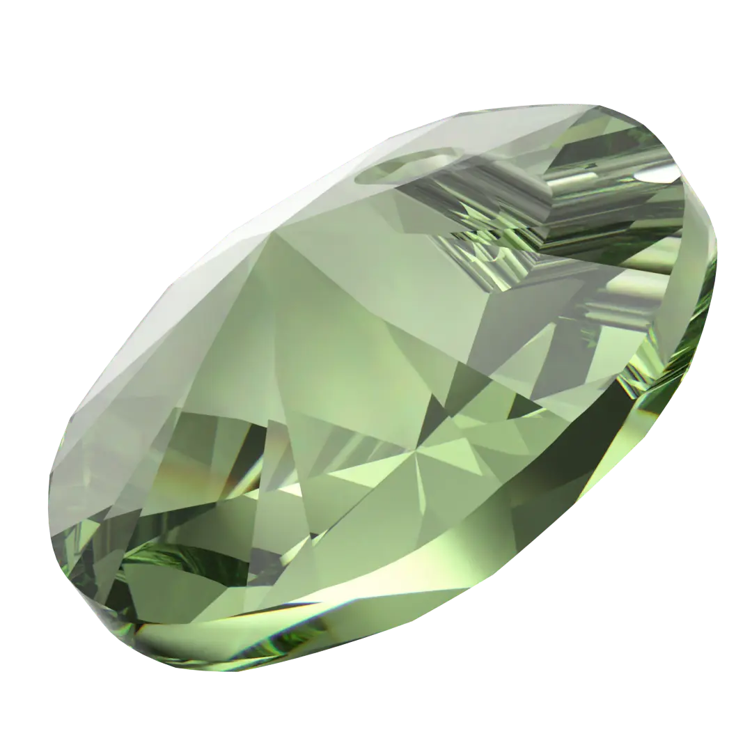 Serinity Pendants Round Cut (6428) Dark Peridot - Bluestreak Crystals