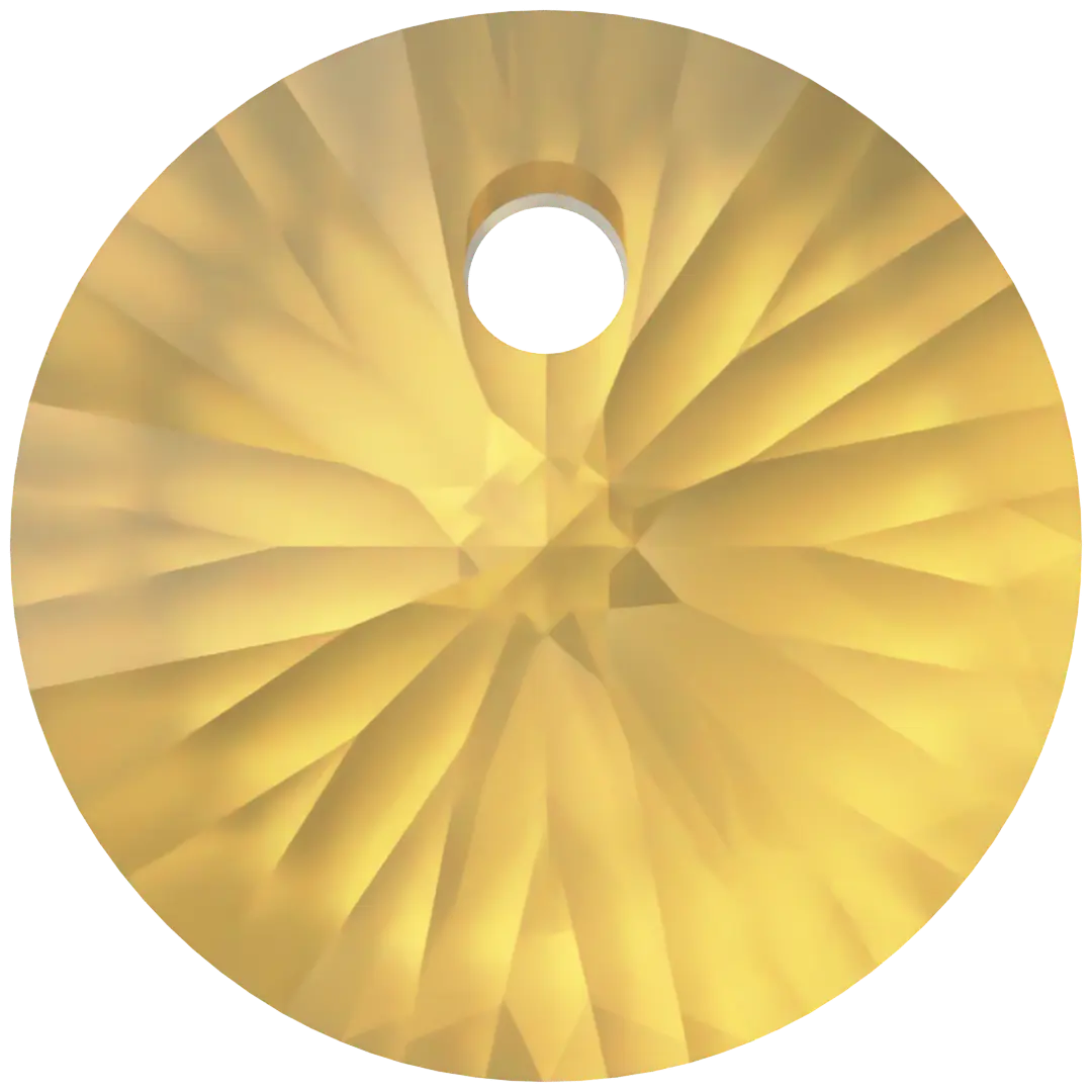 Serinity Pendants Round Cut (6428) Golden Topaz - Bluestreak Crystals