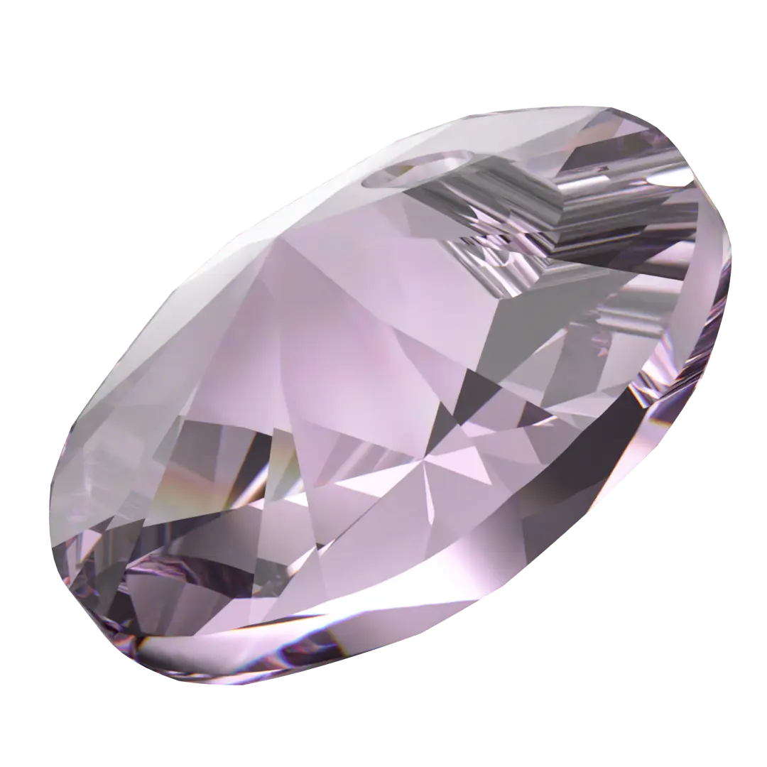 Serinity Pendants Round Cut (6428) Light Amethyst - Bluestreak Crystals