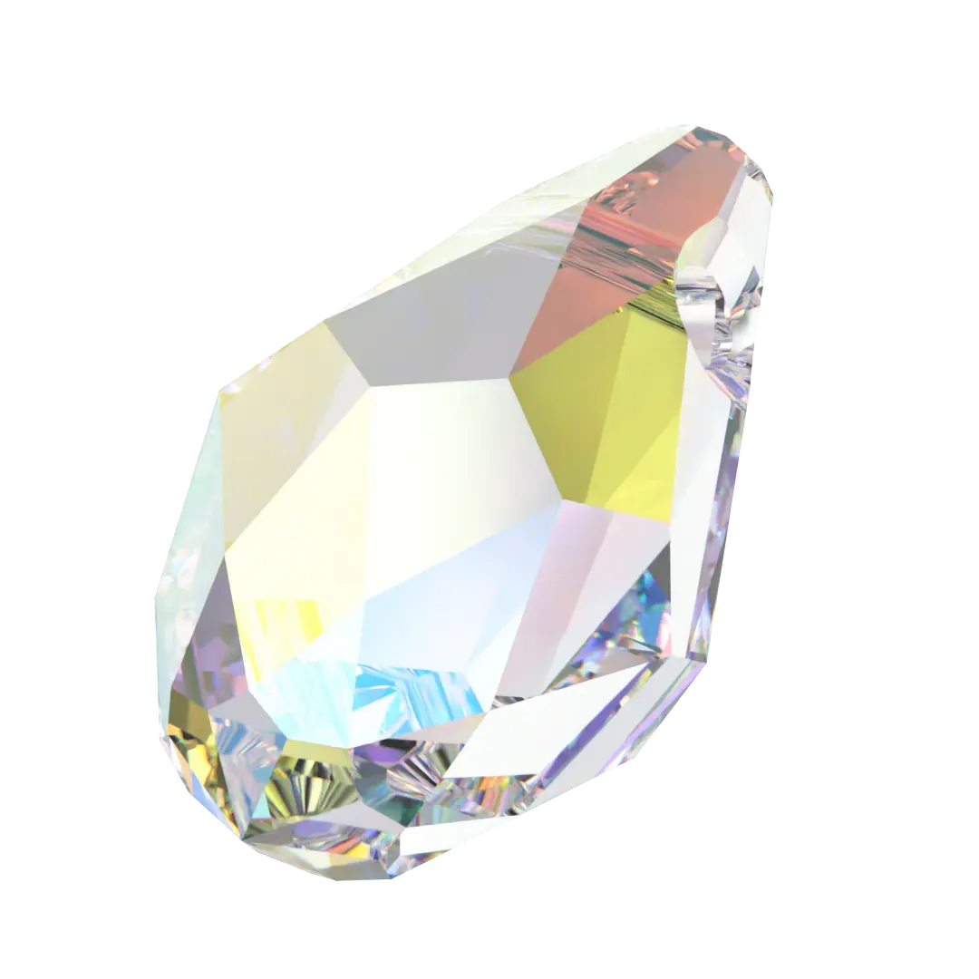 Serinity Pendants Small Briolette (6007) Crystal AB - Bluestreak Crystals