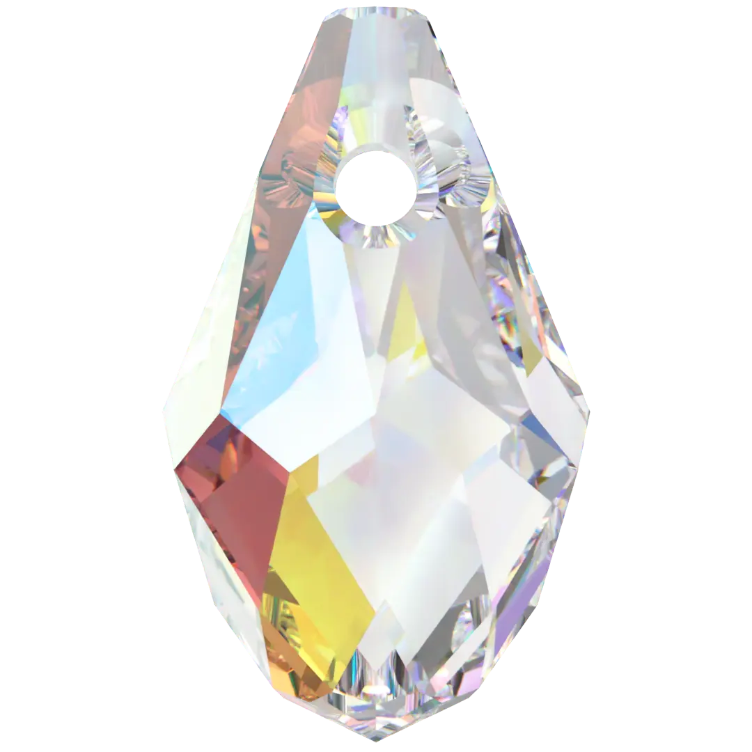 Serinity Pendants Small Briolette (6007) Crystal AB - Bluestreak Crystals