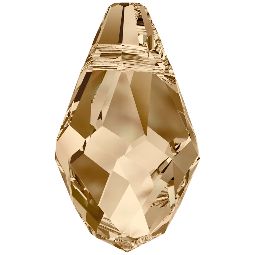 Serinity Pendants Small Briolette (6007) Crystal Golden Shadow - Bluestreak Crystals