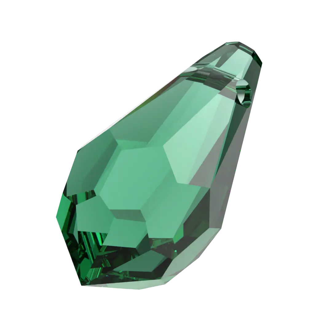 Serinity Pendants Teardrop (6000) Emerald - Bluestreak Crystals
