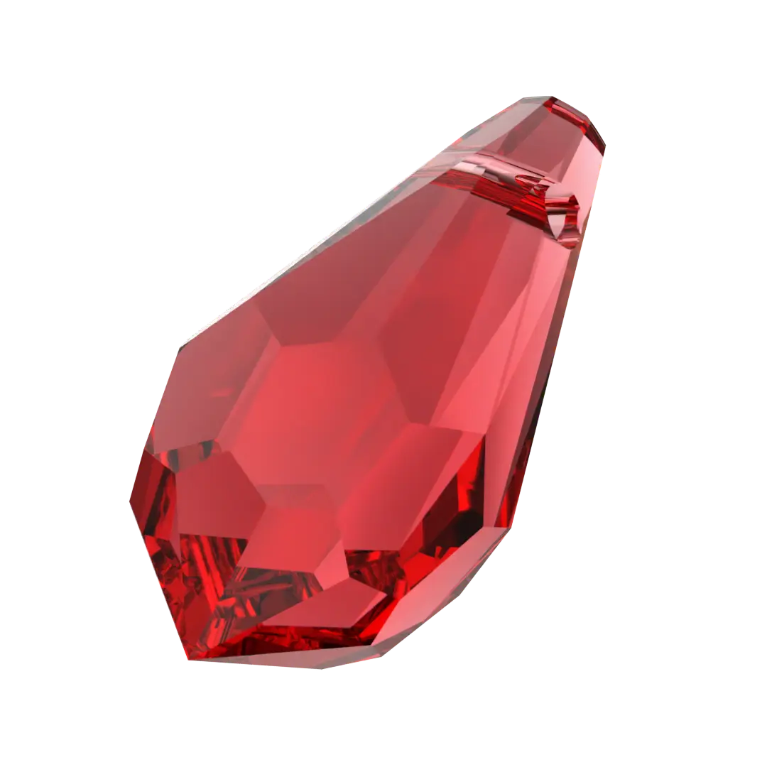 Serinity Pendants Teardrop (6000) Light Siam - Bluestreak Crystals