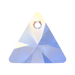 Serinity Pendants Triangle Cut (6628) Crystal AB - Bluestreak Crystals