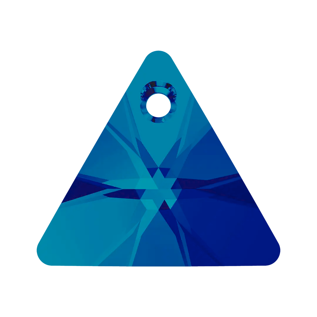 Serinity Pendants Triangle Cut (6628) Crystal Bermuda Blue P - Bluestreak Crystals