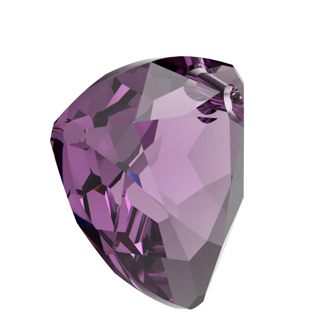 Serinity Pendants Trilliant Cut (6434) Amethyst - Bluestreak Crystals