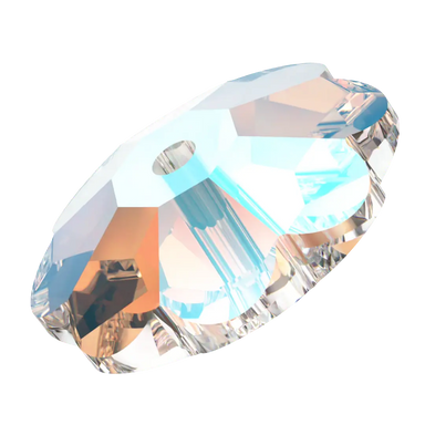 Serinity Sew On Crystals Daisy Spacer (3700) Crystal Shimmer UNFOILED - Bluestreak Crystals