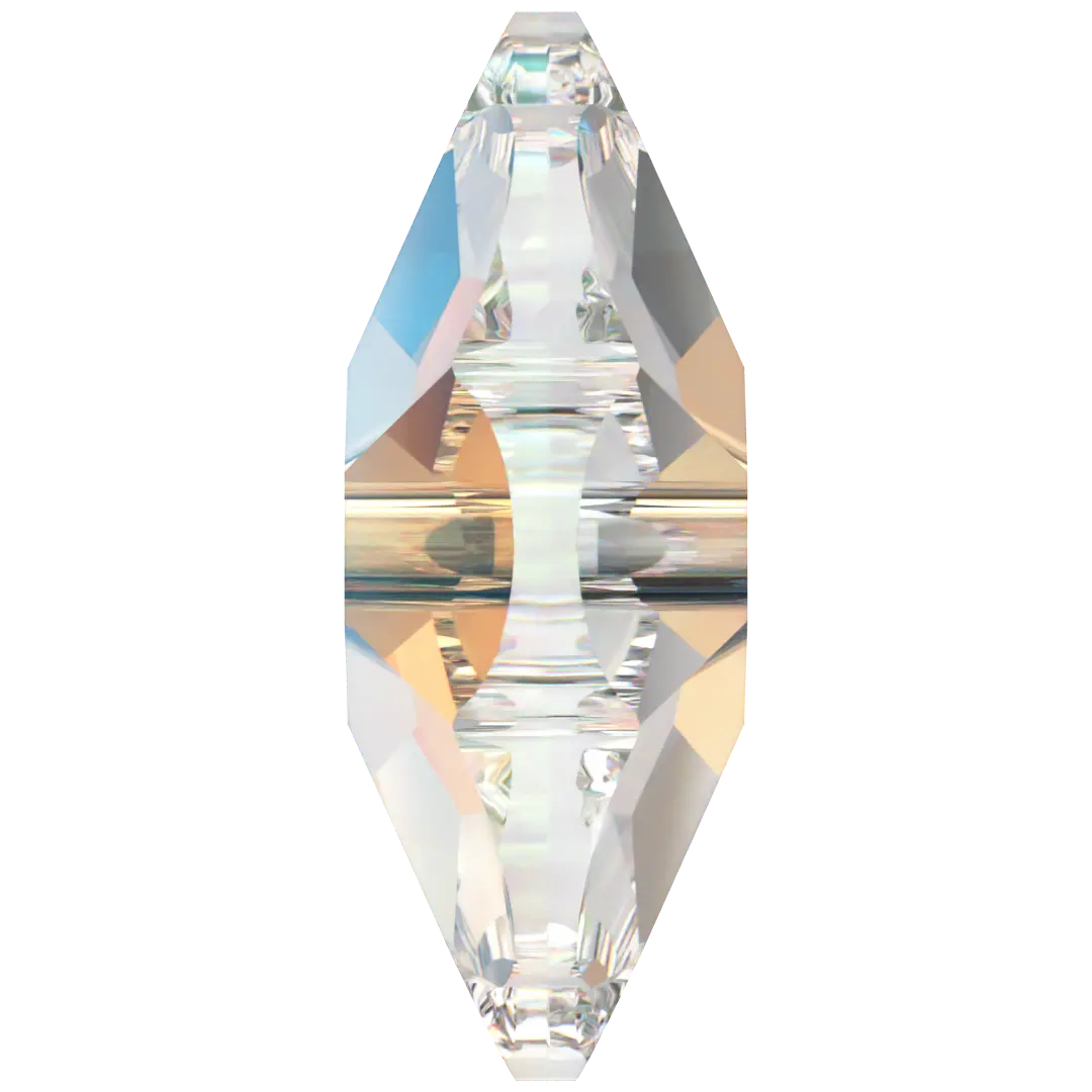 Serinity Sew On Crystals Daisy Spacer (3700) Crystal Shimmer UNFOILED - Bluestreak Crystals