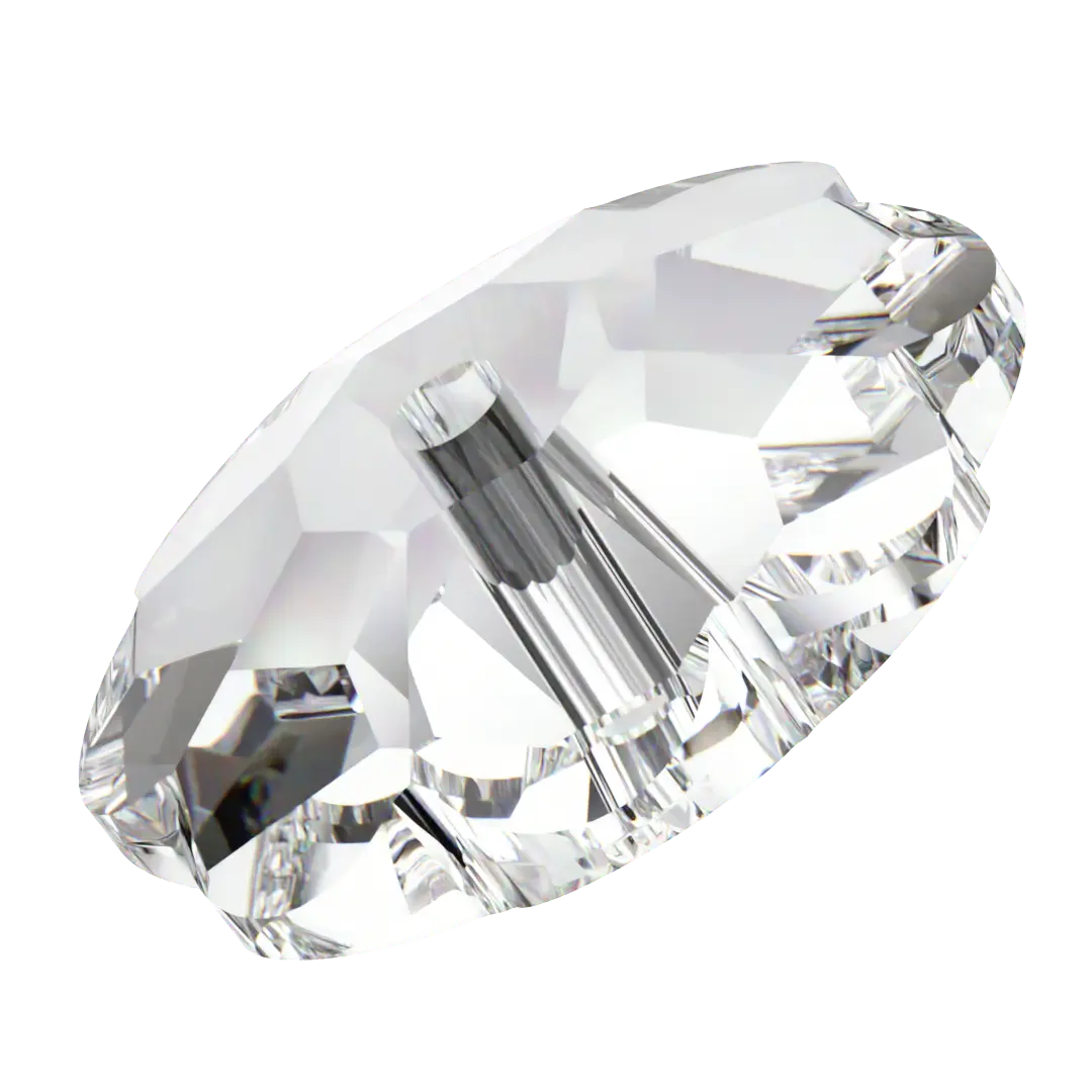 Serinity Sew On Crystals Daisy Spacer (3700) Crystal UNFOILED - Bluestreak Crystals