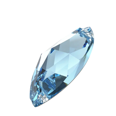 Serinity Sew On Crystals Navette (3223) Aquamarine - Bluestreak Crystals