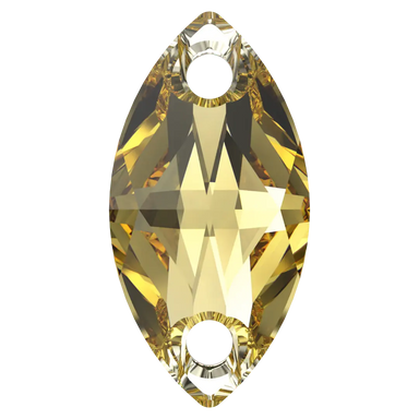 Serinity Sew On Crystals Navette (3223) Dark Jonquil - Bluestreak Crystals