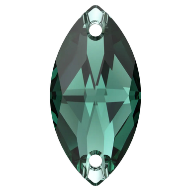 Serinity Sew On Crystals Navette (3223) Emerald - Bluestreak Crystals