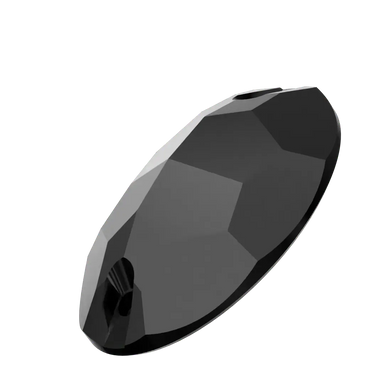 Serinity Sew On Crystals Oval (3210) Jet UNFOILED - Bluestreak Crystals