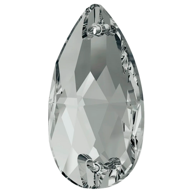 Serinity Sew On Crystals Peardrop (3230) Crystal Silver Night UNFOILED - Bluestreak Crystals
