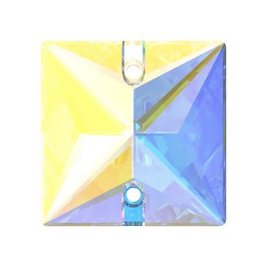 Serinity Sew On Crystals Square (3240) Crystal AB - Bluestreak Crystals