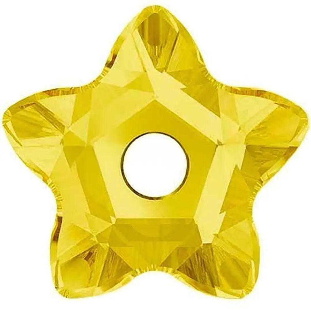 Serinity Sew On Crystals Star Flower (3754) Light Topaz - Bluestreak Crystals