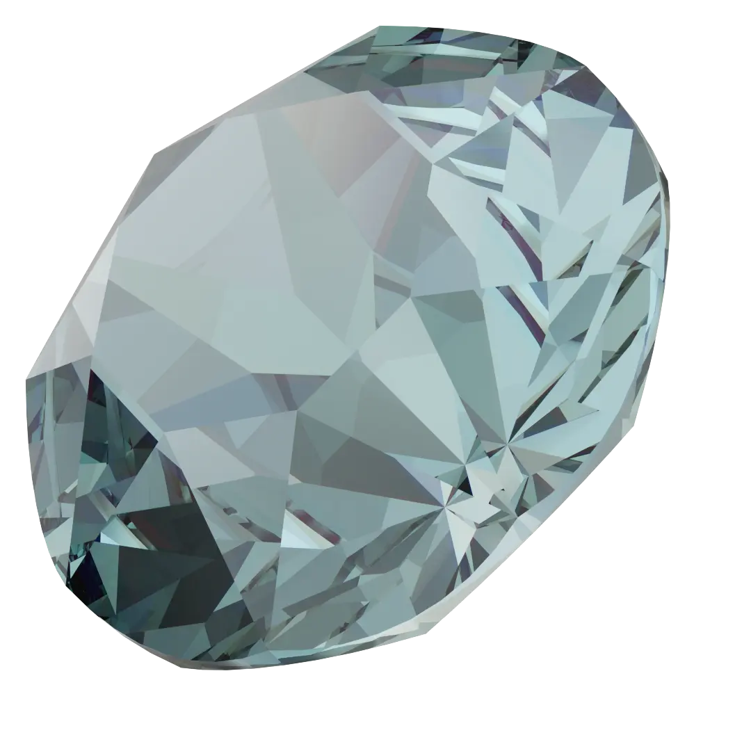 Swarovski Chatons Round Stones (1028 & 1088) Aquamarine Ignite UNFOILED - Bluestreak Crystals