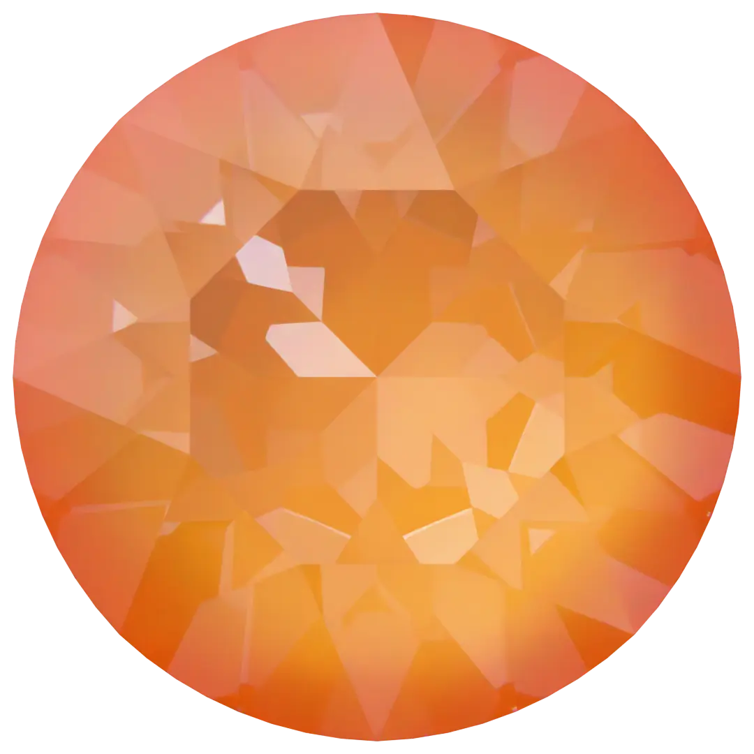 Serinity Chatons Round Stones (1028 & 1088) Crystal Mango Ignite UNFOILED - Bluestreak Crystals
