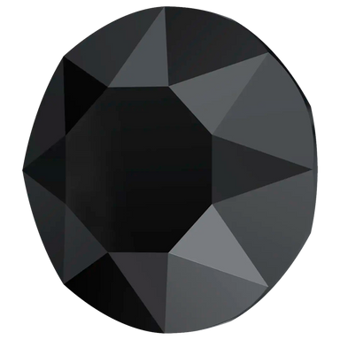 Swarovski Chatons Round Stones (1028 & 1088) Jet - Bluestreak Crystals