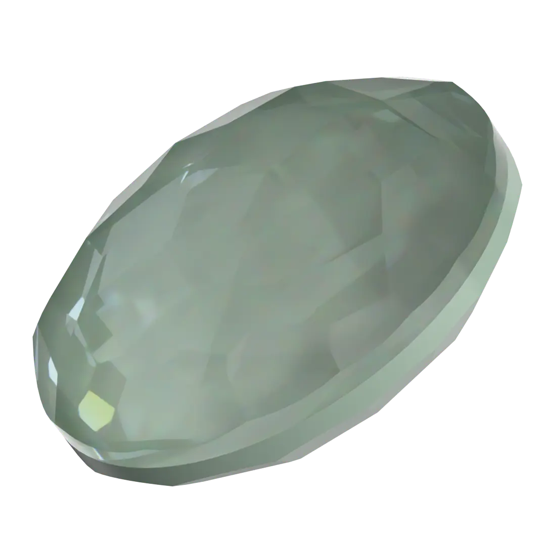 Serinity Chatons Round Stones Thin (1383) Crystal Agave Ignite UNFOILED - Bluestreak Crystals